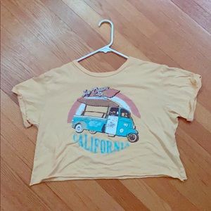 Cropped Ice cream truck t-shirt